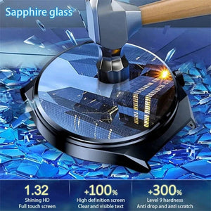 Planet Gates Brown leather 2024 New Laser Treatment Three High Smart Watch Men ECG PPG Heart Rate Blood Sugar Health Tracker Smart Watches For Huawei IOS