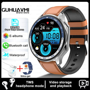 Planet Gates Brown Leather / 32GB OPPO WATCH X For OPPO Watch X Smart Watch 32Gb Memory Music Video Bluetooth Call IP68 Waterproof AMOLED Smartwatch For TWS Earphones 2024 New
