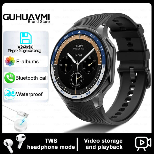 Planet Gates Brown Leather / 32GB OPPO WATCH X For OPPO Watch X Smart Watch 32Gb Memory Music Video Bluetooth Call IP68 Waterproof AMOLED Smartwatch For TWS Earphones 2024 New