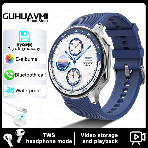 Planet Gates Brown Leather / 32GB OPPO WATCH X For OPPO Watch X Smart Watch 32Gb Memory Music Video Bluetooth Call IP68 Waterproof AMOLED Smartwatch For TWS Earphones 2024 New
