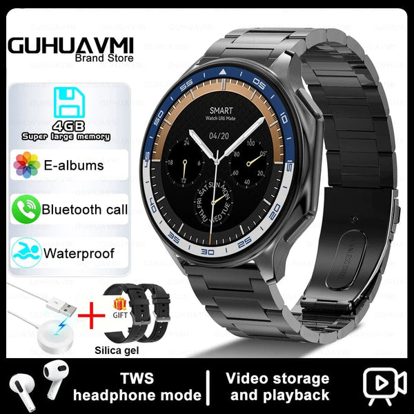 Planet Gates Brown Leather / 32GB OPPO WATCH X For OPPO Watch X Smart Watch 32Gb Memory Music Video Bluetooth Call IP68 Waterproof AMOLED Smartwatch For TWS Earphones 2024 New