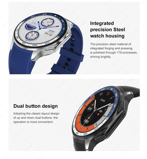 Planet Gates Brown Leather / 32GB OPPO WATCH X For OPPO Watch X Smart Watch 32Gb Memory Music Video Bluetooth Call IP68 Waterproof AMOLED Smartwatch For TWS Earphones 2024 New