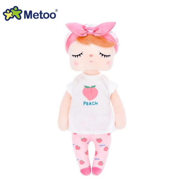 Planet Gates Brown Original Metoo Doll Full Series Angela Stuffed Doll Curls Angel Fruits Dress Up Wedding Plush Toys Baby Kids Gift