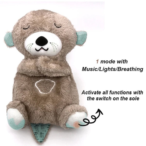 Planet Gates Brown otter / CHINA / 25-30CM Dropshipping Schlummerotter Sleep Plush Koala Sensory Toys Gift Breathing Schlummer Otter Music Appease Gift Plush Dinosaur Toys