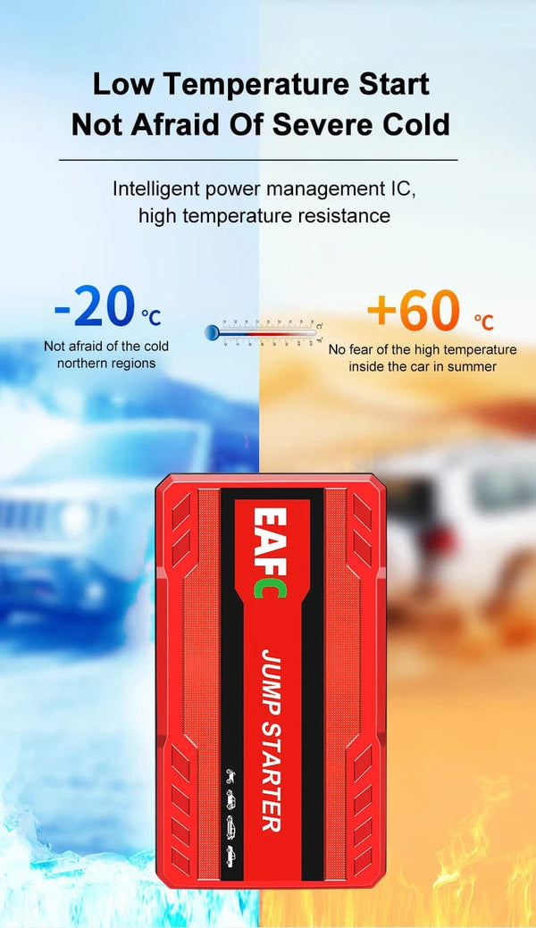 Planet Gates Brown / Poland Peak Current 600A Car Jump Starter Power Bank 12V Portable Car Battery Booster Charger Starting Device Petrol Diesel Car Starter