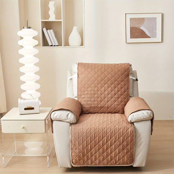 Planet Gates Brown / Recliner 55*200CM/21.7*78.8IN 1pc Waterproof Recliner Cover Sofa Slipcover Washable Recliner Chair Cover Recliner Slipcover For Living Room Non-Slip Furniture Protector For Pets Dogs Cats Living Room Home Decor