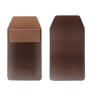 Planet Gates Brown Vintage Leather Pen Pocket Multi-funcational Pen Sleeve Pen Holder Case for Office Women Men Doctor Nurse Artist Teacher Gift