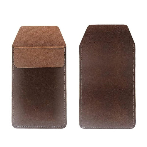 Planet Gates Brown Vintage Leather Pen Pocket Multi-funcational Pen Sleeve Pen Holder Case for Office Women Men Doctor Nurse Artist Teacher Gift