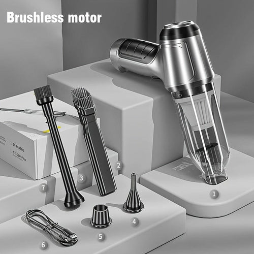 Planet Gates Brushless Motor Brushless/Brush Cordless Car Handheld Vacuum Cleaner, Multifunctional Electric Cleaner Wet & Dry Car Interior Vacuum Cleaner With Strong Suction