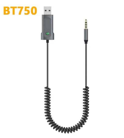 Planet Gates BT750 / CHINA 2 In 1 Wireless Transmitter Bluetooth 5.0 Receiver USB To 3.5mm Jack Car Music Audio AUX Car Bluetooth Adapter Handsfree Kit