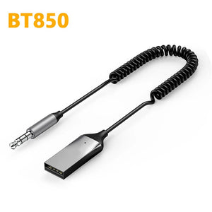 Planet Gates BT850 / CHINA Bluetooth 5.0 AUX Car Adapter USB To 3.5mm Jack Dongle Cable Handfree Car Kit Wireless Car Bluetooth Transmitter Receiver