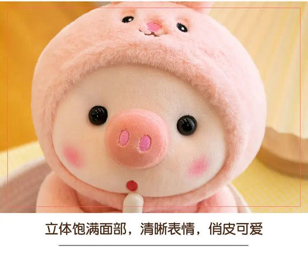 Planet Gates Bubble Pig Plush Toy Stuffed Animal Bunny Frog Unicorn Tiger Pillow Cup Milk Tea Boba Plushies Doll Birthday Gift Cuddly Baby