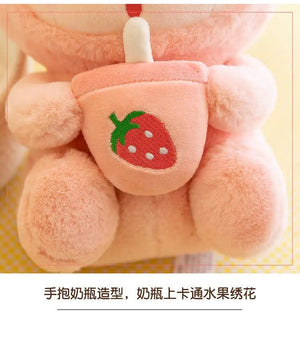 Planet Gates Bubble Pig Plush Toy Stuffed Animal Bunny Frog Unicorn Tiger Pillow Cup Milk Tea Boba Plushies Doll Birthday Gift Cuddly Baby