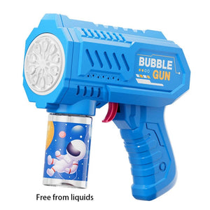 Planet Gates Bubbles 1 New Porous Astronaut Electric Bubble Gun Kid Toy Bubbles Machine Automatic Soap Blower with Light Summer Outdoor Party Games toy
