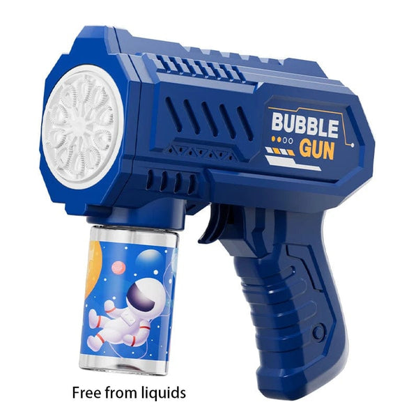 Planet Gates Bubbles 3 New Porous Astronaut Electric Bubble Gun Kid Toy Bubbles Machine Automatic Soap Blower with Light Summer Outdoor Party Games toy