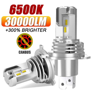 Planet Gates Built-In Fan 2PCS / H11 H4 H7 H11 LED Headlight  H9 H8 9005 HB3 9006 HB4 Canbus 30000LM Plug&Play High Low Beam Motorcycle Bulb 6500K Car Lamp 12V 24V