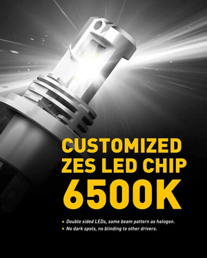 Planet Gates Built-In Fan 2PCS / H11 H4 H7 H11 LED Headlight  H9 H8 9005 HB3 9006 HB4 Canbus 30000LM Plug&Play High Low Beam Motorcycle Bulb 6500K Car Lamp 12V 24V