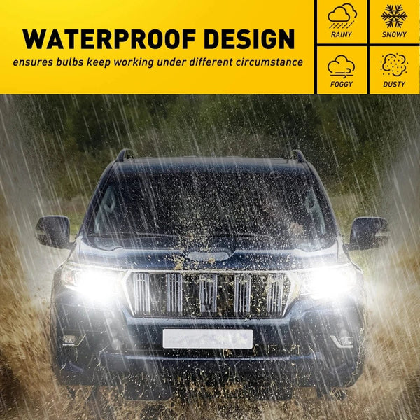 Planet Gates Built-In Fan 2PCS / H11 H4 H7 H11 LED Headlight  H9 H8 9005 HB3 9006 HB4 Canbus 30000LM Plug&Play High Low Beam Motorcycle Bulb 6500K Car Lamp 12V 24V