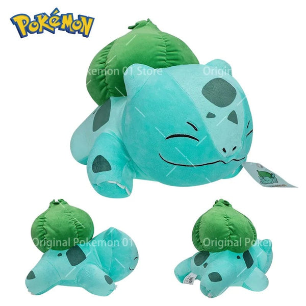 Planet Gates Bulbasaur 1 30cm Original Pokemon Plush Bulbasaur Soft Anime Dolls Stuffed Animal Kawaii Throw Pillow Birthday Gift for Kids