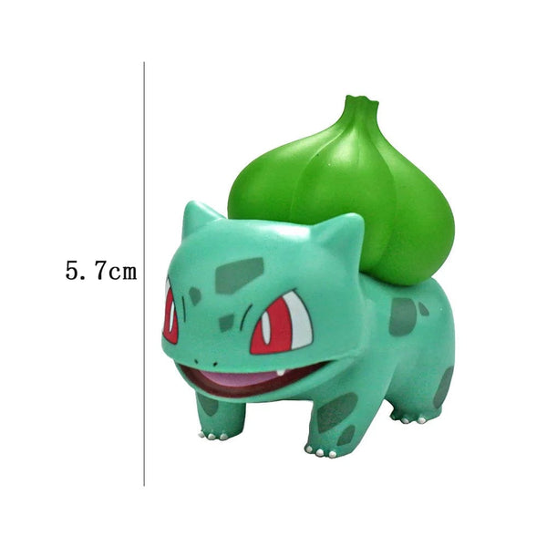 Planet Gates Bulbasaur / 5-8cm 4Pcs Pokemon Pikachu Anime Figure Toys PVC Cake Car Decoration Ornaments  Action Figure For Children Birthday Christmas Gifts
