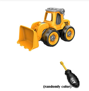 Planet Gates Bulldozer A Nut Disassembly Loading Unloading Engineering Truck Excavator Bulldozer Montessori Education Toy Child Screw Creative Tool Car