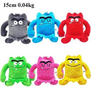 Planet Gates Burgundy / 15cm 6 Colors The Color Monster Plush Toy Animal Soft Stuffed Dolls For Kids