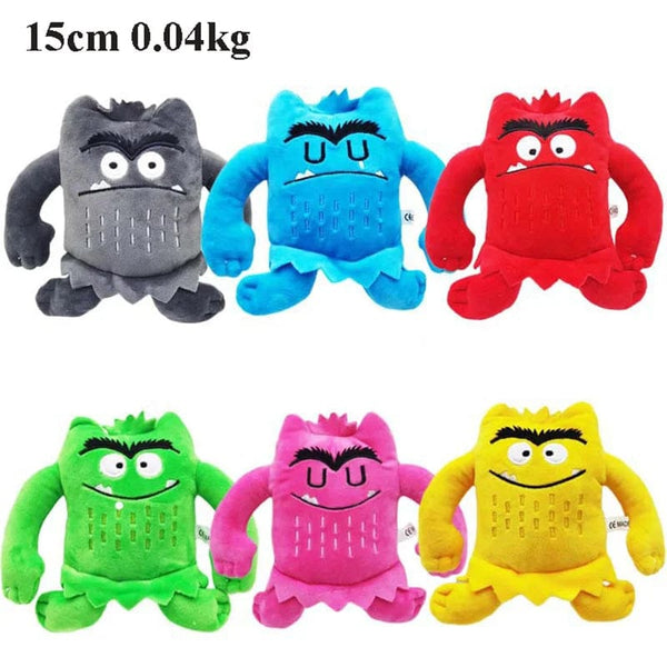 Planet Gates Burgundy / 15cm 6 Colors The Color Monster Plush Toy Animal Soft Stuffed Dolls For Kids