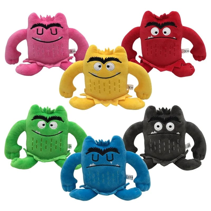 Planet Gates Burgundy / 15cm 6 Colors The Color Monster Plush Toy Animal Soft Stuffed Dolls For Kids