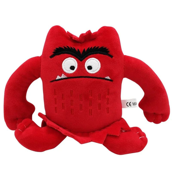 Planet Gates Burgundy / 15cm 6 Colors The Color Monster Plush Toy Animal Soft Stuffed Dolls For Kids