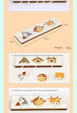 Planet Gates Busy Board Accessories DIY Toy Part Wooden Toys Metal Locks Leather Buckle Montessori Educational Games Intellectual Development