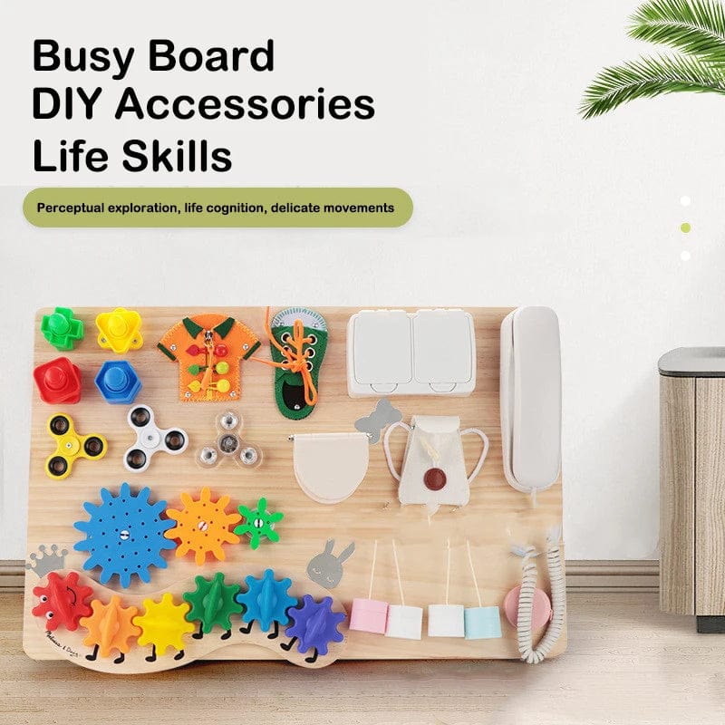 Planet Gates Busy Board Accessories Montessori Activity Board Components Baby Life Skills Training Early Education Toys DIY Busy Bord