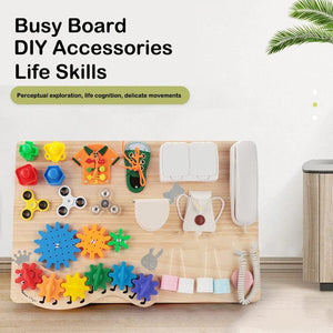Planet Gates Busy Board Accessories Montessori Activity Board Components Baby Life Skills Training Early Education Toys DIY Busy Bord