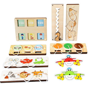 Planet Gates Busy Board Diy Material Accessories Montessori Teaching Aids Baby Early Education Learning Skill Toy Part Wooden Board Games