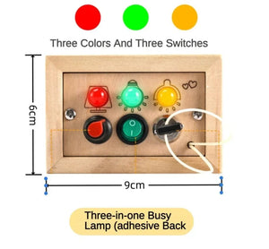 Planet Gates Busy Board Montessori Baby Early Education Toys Hand Refined Life Trial Training Game Busyboard DIY Wooden Business Board