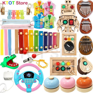 Planet Gates Busy Board Montessori Baby Early Education Toys Hand Refined Life Trial Training Game Busyboard DIY Wooden Business Board