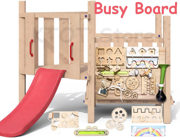 Planet Gates Busy Board Montessori DIY Wooden Accessories Early Education Toys Learning And Education Exercise Hand-On Ability Children's Toy