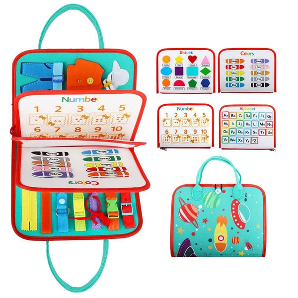 Planet Gates Busy Board Montessori Toys for Toddlers Sensory Toy Preschool Learning Educational Travel Activities For Boys Fine Motor Skills