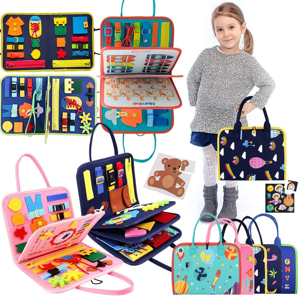 Planet Gates Busy Board Montessori Toys for Toddlers Sensory Toy Preschool Learning Educational Travel Activities For Boys Fine Motor Skills