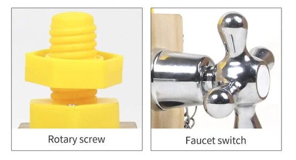 Planet Gates Busy Cube Kids Busy Cube Wooden Busy Block Montessori Educational Toys Hands-on Grasping Ability Training Lock Box Children Early Learning