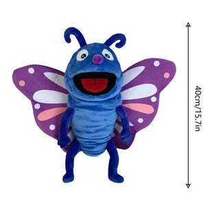 Planet Gates Butterfly / about 30cm Hand Puppets Kids Toys Plush Insects Animal Caterpillar Ladybug Hand Puppets Doll Family Storytelling Role-playing Finger Toys