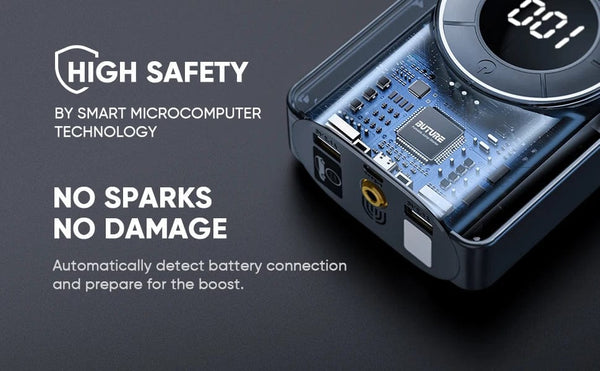 Planet Gates Buture 4 In 1 Jump Starter 150PSI Pump Air Compressor 20000mAh Power Bank 2500A Starting Device 15V Digital Tire Inflator