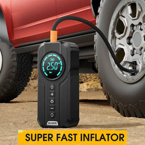 Planet Gates BUVAYE Car Jump Starter Air Pump Multi-function Air Compressor Convenient Tire Inflator Portable Battery Starter With EVA Bag