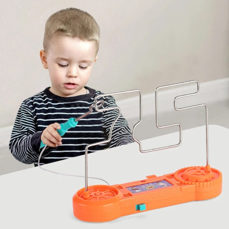 Planet Gates Buzz Wire Game Kids Collision Electric Shock Maze Touch Game Toy Play in Family Party Boy Girl Gift Circuit Science Experiment