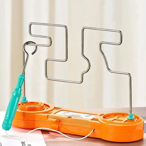 Planet Gates Buzz Wire Game Kids Collision Electric Shock Maze Touch Game Toy Play in Family Party Boy Girl Gift Circuit Science Experiment