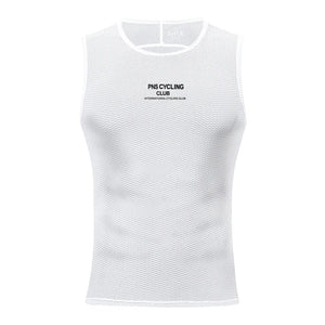Planet Gates BX01-WHITE-PNS / L / CHINA Men's Women Cycling Base Layer MTB Road Cycling Mesh Vest Underwear MTB Road Bike Vest Breathable Quick-Dry Bicycle Clothing