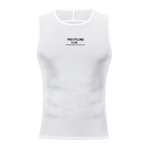 Planet Gates BX01-WHITE-PNS / L / CHINA Men's Women Cycling Base Layer MTB Road Cycling Mesh Vest Underwear MTB Road Bike Vest Breathable Quick-Dry Bicycle Clothing
