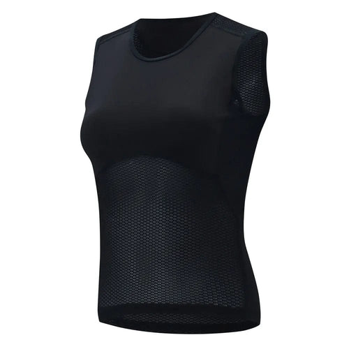 Planet Gates BX02W-BLACK-No Logo / M Women's Cycling Vest Mesh Breathable Quick Dry Cycling Base Layers Outdoors Sport Bicycle Sleeveless Underwear Road Bike Jersey