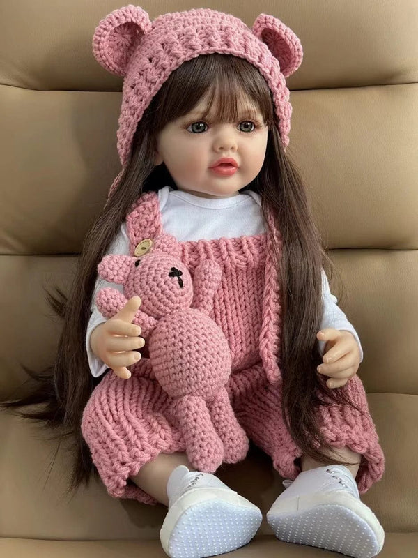 Planet Gates BZDOLL 55 CM 22 Inch Reborn Dolls Realistic Full Silicone Baby Bebe Newborn Girl Doll Princess Toddler Toy Gift