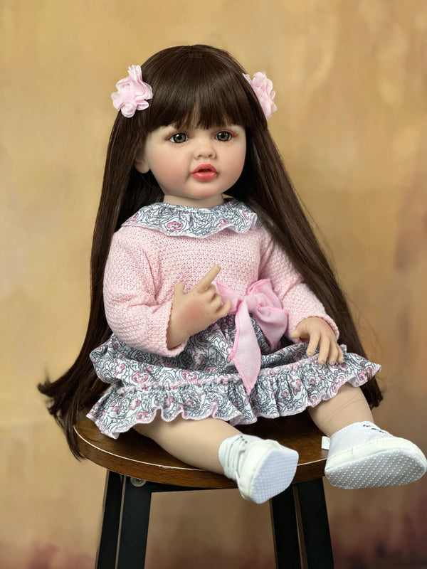 Planet Gates BZDOLL 55 CM 22 Inch Reborn Dolls Realistic Full Silicone Baby Bebe Newborn Girl Doll Princess Toddler Toy Gift