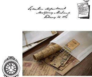 Planet Gates C 10 Pcs Junk Journal Large Size Retro Map Material Paper Diy Scrapbooking Collage Album Week Diary Decoration Background Paper